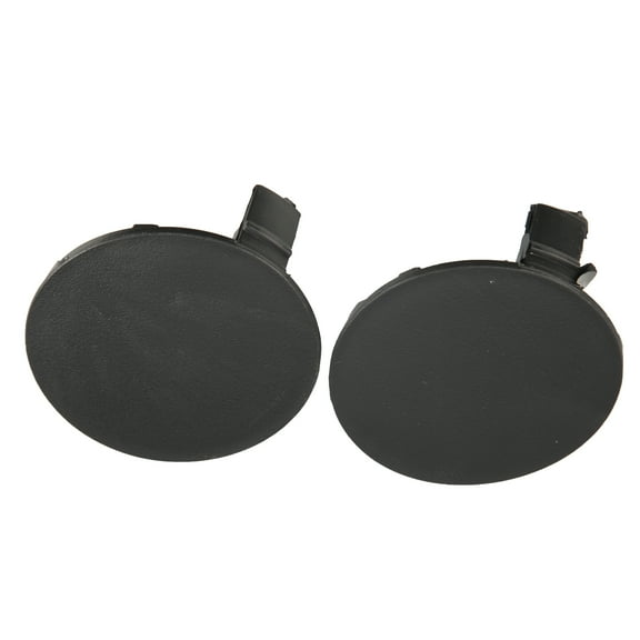 1 Pair Car Front Bumper Tow Hook Cover 53286-0R060 53285-0R060 for Toyota RAV4 2013-2015 Black