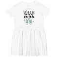 thumbnail image 3 of Inktastic Walk by Faith Quote Girls Toddler Dress, 3 of 5