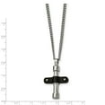 thumbnail image 3 of White Stainless Steel necklace with pendant Men's 22 in 23.6 mm, 3 of 3