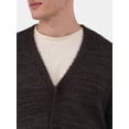 thumbnail image 4 of No Boundaries Men's Fuzzy Cardigan Sweater, Sizes XS-3XL, 4 of 5