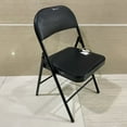 thumbnail image 5 of MaagorVita Chairs,Vinyl-Padded Metal Steel Folding, Black, 1-Pack Chair, 5 of 10