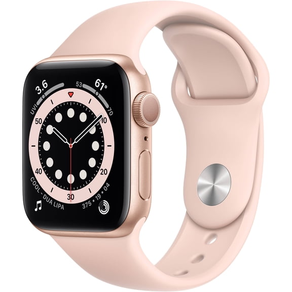 Apple Watch Series 6 (GPS) 40 mm Gold Aluminum Case with Pink Sand Sport Band