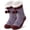 Purple Sock 1, variant on Crew Socks for Women Thick Sherpa Lined Warm Calf Socks Winter Plush Cute Fuzzy Socks Free Size