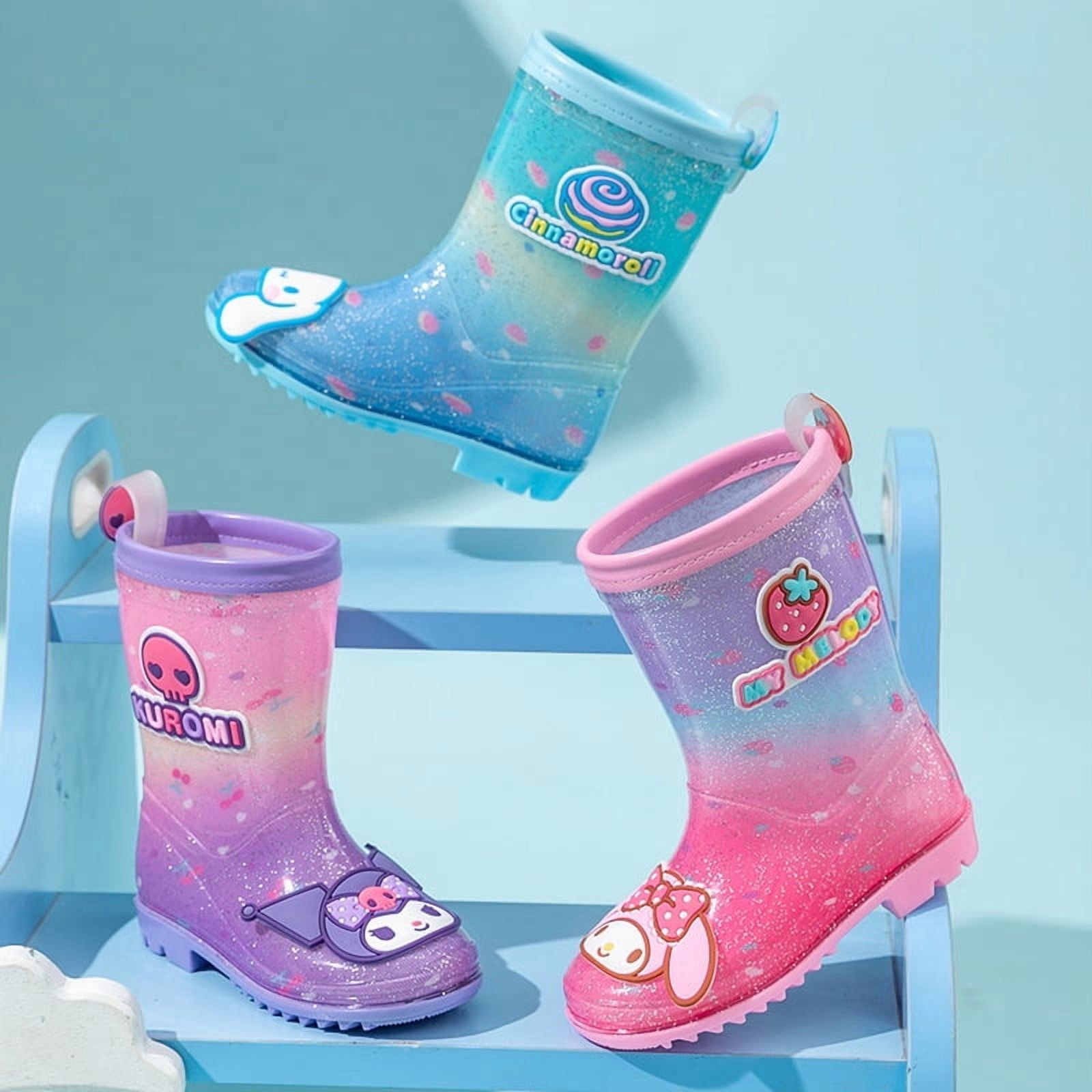 Non-slip Sanrio Four Seasons Rain Shoes Kuromi Hello Kitty Rain Boots