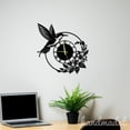 thumbnail image 5 of Handmadetneonsign Hummingbird Wall Clock Unique, Year Date Round Wall Clock, Metal Wall Clock 56293, 5 of 5