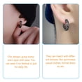 thumbnail image 4 of Miangastore 1 Pair Small Round Loop Earrings Dangle Loop Dragon Earrings Men Cool Ear Jewelry, 4 of 9