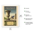 thumbnail image 2 of France - Pays de Châteaux (Country of Castles) - Vintage Travel Poster by Jean Picart Le Doux c.1950 - Fine Art Matte Paper Print (Unframed) 11x14in, 2 of 4