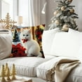 thumbnail image 5 of Christmas Cats Faux 3D Print Pillow Cover Holiday Theme Decor Sofa Throw Pillowcase Multicolor Options 18x18 Inch Festive Home Accent, 5 of 5