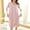 Pink, variant on TMOYZQ Cotton Nightgowns for Women Loose Long Sleeve Wavy Striped Trim Nightshirt Casual Solid Color Button Down Sleepshirt Comfy V Neck Long Loungewear on Clearance