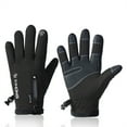 thumbnail image 1 of Sonducket 1 par de guantes térmicos impermeables a prueba de viento para montar, Unisex, pantalla táctil, ciclismo, exteriores, deportes de Escalada Negro S, 1 of 6