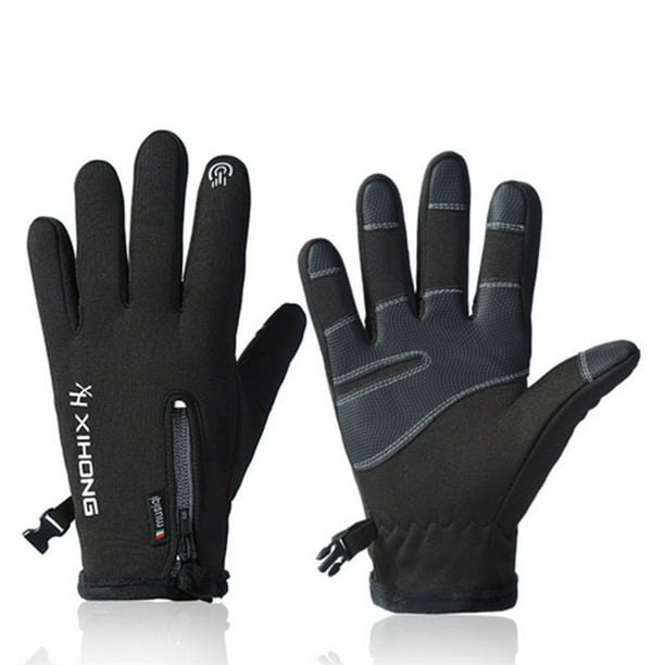 Guantes térmicos impermeables a prueba de viento Sonducket ciclismo exteriores deportes de Escalada Negro S