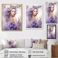 thumbnail image 4 of Designart "Portrait Of The Lavender-Fashioned Woman I" Fashion Woman Wall Art Living Room, 4 of 7