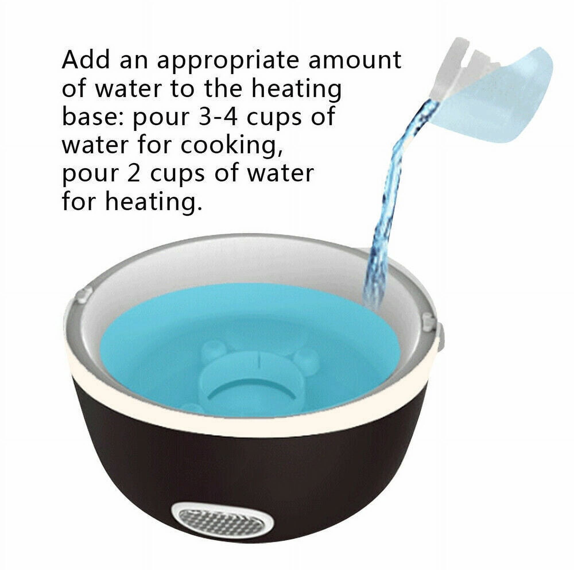 3 Layers Portable 2L Electric Lunch Box Steamer Heated Food Warmer Rice Cooker 200W 110V