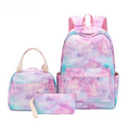 thumbnail image 2 of Three-piece Backpack Girl's Starry Sky Graffiti Printed Schoolbag for Primary School Students Lightweight Waterproof Backpack, 2 of 6