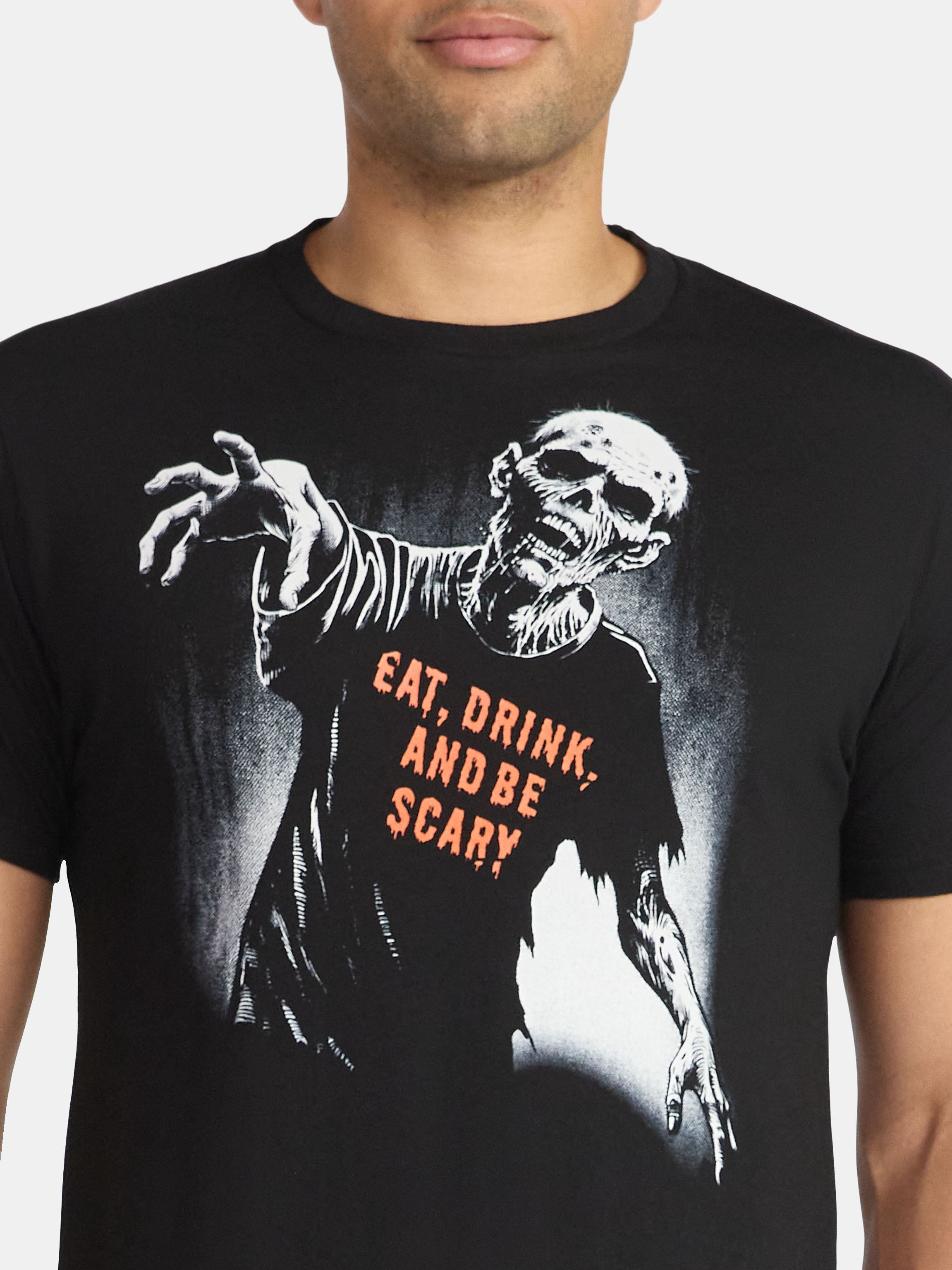Halloween Men's Zombie Graphic Tee from Way to Celebrate, Sizes XS-3XL