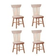 thumbnail image 4 of WHAMVOX 4 Pcs Miniature Chair Wood Micro Design Photograph Layout Props for Family, 4 of 8
