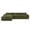Green, variant on Modern Convertible L-Shaped Sectional Sofa, Chenille Upholstered Fully Compressed Modular Couch With Movable Ottoman for Living Room Apartment Office