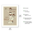 thumbnail image 2 of Genevieve Ione and Yves Brieux - Acrobatic Dancing - Vintage Dance Poster by Genevieve Ione c.1025 - Bamboo Fine Art 290gsm Paper (Unframed) 12x16in, 2 of 4
