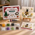 thumbnail image 4 of Barsme DIY Christmas Sea Glass Art Mosaic Craft Kit for Adults, with Frame Sea Glass Pieces Adhesive and Tools for a Faith-Inspired Tabletop Craft D, 4 of 5
