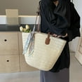 thumbnail image 4 of STYLAGO Woven Beach Bags for Women Summer Straw Bag Woven Straw Tote Bag Large Capacity Shoulder Handbags, 4 of 6