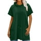 thumbnail image 3 of Vestido tipo sudadera con capucha KISSMODA Mujer Verano Verde Oscuro S, 3 of 5