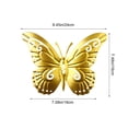 thumbnail image 3 of AURIGATE Butterfly Wall Decor, 3D Iron Hanging Butterfly Art Sculpture for Home Living Room Patio Garden Decor, 3 of 7