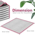 thumbnail image 4 of Glass Polishing Cloth Streak Free Miracle Cleaning Cloth Lint Free Microfiber Cleaning Rags for Glasses Kitchen Dish Mirrors Easy Clean, Pack of 6, 12" x 12", 4 of 12