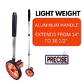 thumbnail image 3 of PRECISE Measuring Wheel  4-Digit Counter & Push Button Reset  999ft/304.5m Capacity  36" 91.4cm Extendable Handle  5" 14cm Wheel, 3 of 6