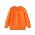 thumbnail image 4 of CYRBOKO Sweatshirts for Boys, Cotton Crew neck Long Sleeve 2 Pack Pullover Tops Orange Size 4-5 T, 4 of 7