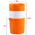 thumbnail image 3 of Citrus Juicer Hand Press Portable Orange (Orange and White), 3 of 10