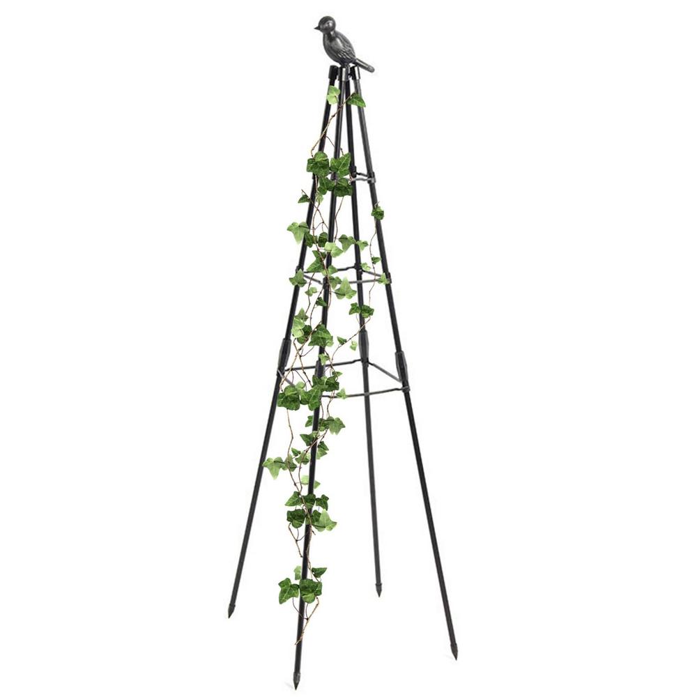 Hemousy Plant Tower Trellis Garden Obelisk Trellis For Potted Plants