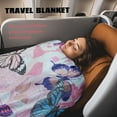 thumbnail image 5 of Travel Blanket Airplane Compact with Bag & Luggage Strap Airplane Blankets for Adults Travel Blanket and Pillow Set, 5 of 6
