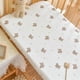 thumbnail image 4 of Baby Fitted Sheet Newborns Diaper Changing Pad Sleeve Breathable Bassinet Sheet Printed Mattress Case Protector, 4 of 4