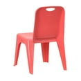 thumbnail image 3 of Red Plastic Stackable School Chair with 11" Seat Height, 3 of 4