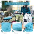 thumbnail image 2 of Outdoor Seat Cushion, Round Rattan Cushion, Hanging Basket Chair Cushion for Swing Chair Hammock Wicker Chair Rocking Chair, Blue, 2 of 7