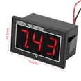 thumbnail image 2 of Greensen 1pc Digital 0.56″ LED Display Waterproof High Precision Voltmeter DC Voltage Meter Panel,Voltage Meter, Digital LED Voltmeter, 2 of 8