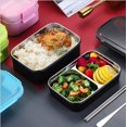 thumbnail image 3 of Fiambrera Bento con aislamiento para niños Fiambrera térmica para niños Fiambrera Fiambrera Cajas con compartimentos para alimentos Cubierto de acero inoxidable Almuerzo compartimentado Microondas Tos kaili Sencillez, 3 of 4