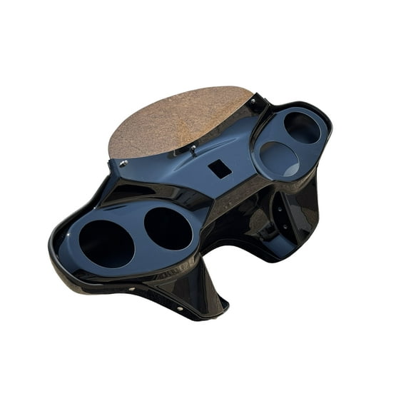 QK Racing Road King Batwing Fairing with 1986-2023 Road King Bat Wing w/Tinted Windshield 4 Speaker