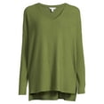 thumbnail image 4 of Time and Tru Women's Ribbed Tunic Top, 4 of 5