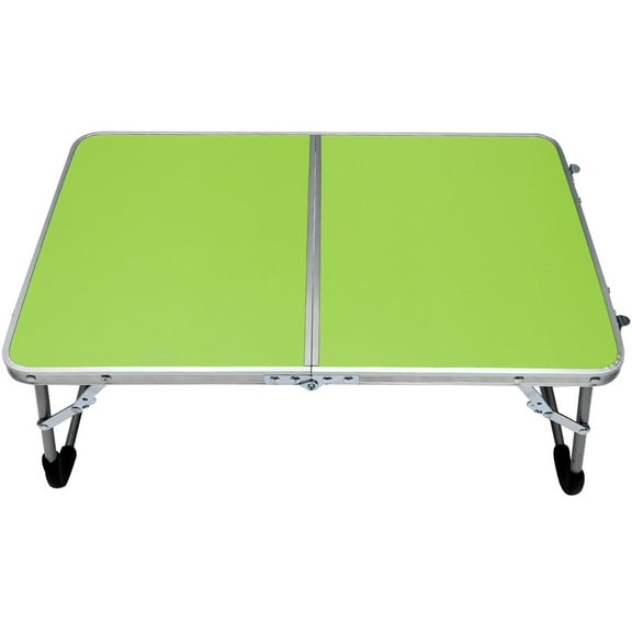 Hemoton Simple Folding Table Computer Desk Aluminium Alloy Table BBQ Hiking Park Camping Travel -light Desk (Green)