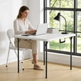 thumbnail image 6 of WLLJOY 36in Square Folding Table, Portable Plastic Table with Handle Suitable for Party and Parties Backyard Events, White, 6 of 9