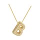 thumbnail image 4 of Collar con letras de burbujas, collar con dijes, aniversario, ella, mujeres, hombres, declaración, diamantes de imitación, graduación, regalo de joyer B, 4 of 8