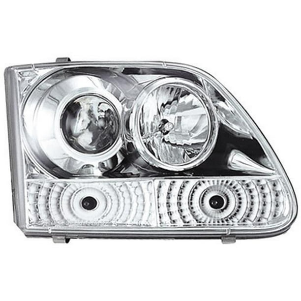 IPCW CWS-501C2 Ford Expedition 1997 - 2002 Head Lamps, Projector With Rings  Chrome