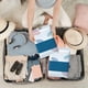 thumbnail image 4 of Juego de ropa de cama desechable de viaje de 4 piezas | Sábanas y funda nórdica para hotel | Funda de cama portátil de tela no tejida con sábana ajustable y 2 fundas de almohada para camping y pern, 4 of 6