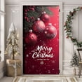 thumbnail image 4 of JHEHF Christmas Door Cover 35 x 79 Inch Snowflake Merry Christmas Background Banner Fabric Waterproof Front door Festive Party Home Decor Hanging Cover, 4 of 6