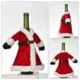 thumbnail image 4 of Cubierta de botella de vino de Navidad Linda botella de vino Ropa roja para Leyfeng Tapa de botella, 4 of 7