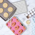 thumbnail image 5 of Yayeee Pot Holders Kitchen Heat Resistant with Pockets 7"x9.8" Cotton Oven Cooking Hot Pads, Pink Doughnuts, 5 of 7