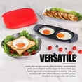 thumbnail image 4 of WJCA Quick-Heat Microwave Egg Maker for Breakfast & Sandwiches, Fast Cooking & Dishwasher Safe, Portable Design for Home or Travel, Red., 4 of 7