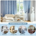 thumbnail image 6 of Bailu 1 Panels Stars Blackout Curtains for Bedroom Girls Kids Baby Window Curtain Double Layer Star Cut Out Aesthetic Living Room Decor Wall Home Decorations Curtain,W60 x L106 Inches,Blue, 6 of 7