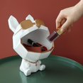 thumbnail image 3 of Cuenco para llaves con forma de Bulldog, soporte creativo de resina para aperitivos de animales, decoración de almacenamiento con boca abierta para dulces ARed, 3 of 4